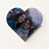Hartvormige BFF-foto Gepersonaliseerd Dagelijks Da Notitieboek (Achterkant)