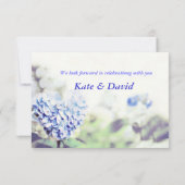 Hartvormige blauwe hortensia RSVP (Achterkant)