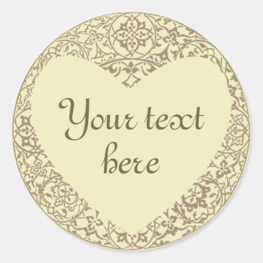 Hartvormige Bleke Sticker (Voorkant)