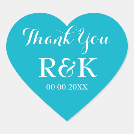 Hartvormige bruiloft envelop afdichtingen gunst st hart sticker (Voorkant)