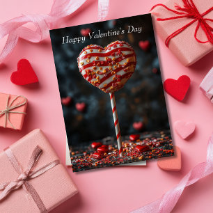 Hartvormige Cakepop Valentijns's Groet Kaart