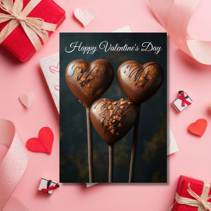 Hartvormige Cakepops Valentijns's Groet Kaart