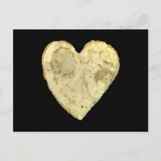 Hartvormige chips briefkaart
