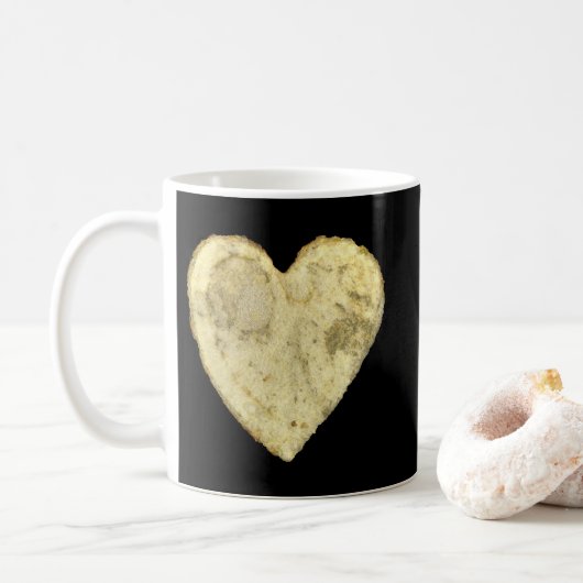 Hartvormige chips koffiemok (Met donut)
