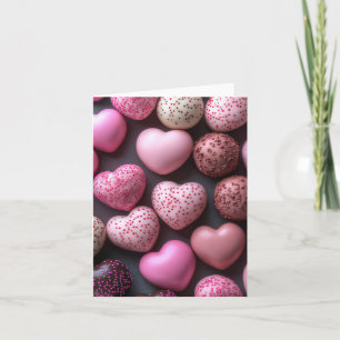 Hartvormige Chocolates Valentijns's Groet Kaart