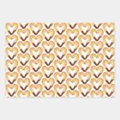 Hartvormige Churro gedompeld in chocolade Inpakpapier Vel (Voorkant 2)