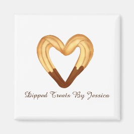 Hartvormige Churro gedompeld in chocolade Magneet