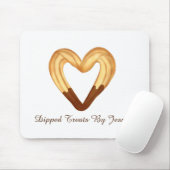 Hartvormige Churro gedompeld in chocolade Muismat (Met muis)