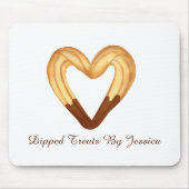 Hartvormige Churro gedompeld in chocolade Muismat (Voorkant)