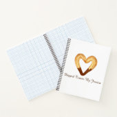 Hartvormige Churro gedompeld in chocolade Notitieboek (Binnen)