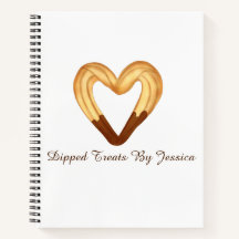 Hartvormige Churro gedompeld in chocolade