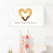 Hartvormige Churro gedompeld in chocolade Spandoek (Insitu)