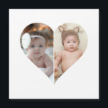 Hartvormige collage met 2 foto's<br><div class="desc">Dit aangepaste hartvormige fotoproduct arrangeert je favoriete herinneringen mooi in de vorm van een hart en symboliseert zo liefde en verbondenheid. Perfect voor speciale gelegenheden zoals jubileumfeesten, trouwfeesten of Valentijnsdag, accentueert dit ontwerp op een betekenisvolle en artistieke manier je dierbare momenten. De unieke lay-out creëert een visueel boeiend aandenken, ideaal...</div>