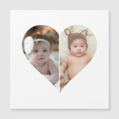 Hartvormige collage met 2 foto's (Voorkant)