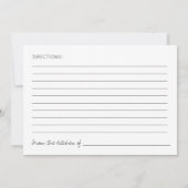 Hartvormige Cookie Vrijgezellenfeest Recept Kaarte Kaart (Achterkant)