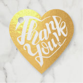 Hartvormige dank u in 8 talen Folie Label (Voorkant)