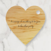 Hartvormige dank u in 8 talen kalligrafie bedankjes labels (Achterkant)