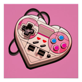 HARTVORMIGE DOOS-RETRO GAMER PERFECT POSTER