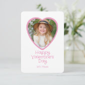 Hartvormige foto Classroom Valentijn's Day Kaart (Staand voorkant)
