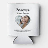 Hartvormige foto Forever in ons hart Blikjeskoeler (Voorkant)