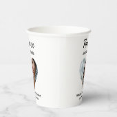 Hartvormige foto Forever in ons hart Papieren Bekers (Rechts)