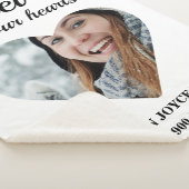 Hartvormige foto Forever in ons hart Sherpa Deken (3/4)