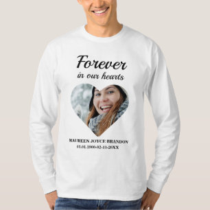Hartvormige foto Forever in ons hart T-shirt
