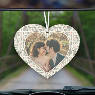 Hartvormige foto ware liefde Valentijn of trouwdag Luchtverfrisser