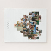 Hartvormige fotomozaïek legpuzzel (Horizontaal)