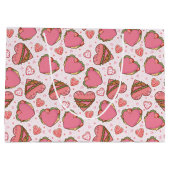 Hartvormige hamburger retro Valentijns Groot Cadeauzakje (Achterkant)