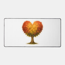 Hartvormige herfstboom bureaumat