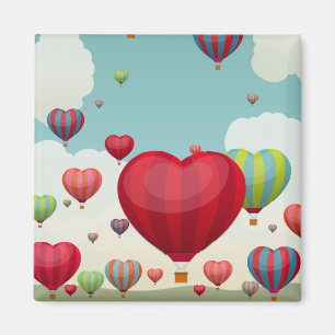 Hartvormige heteluchtballonnen magneet