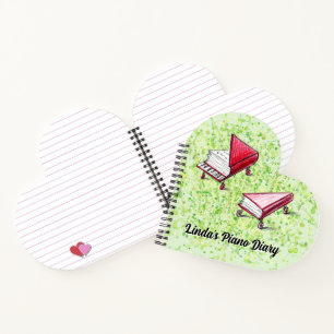 Hartvormige Hoesjes Piano Book Sketch Notitieboek