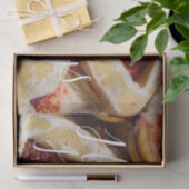 Hartvormige kerstsuiker koekjes rode foto tissuepapier (Geschenk)