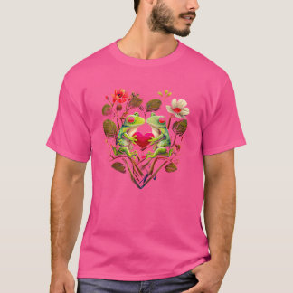 hartvormige kikker Valentijnsdag T-shirt