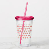 Hartvormige koekjes acryl drinkbeker (Achterkant)