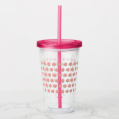 Hartvormige koekjes acryl drinkbeker (Voorkant)