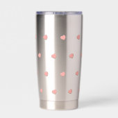 Hartvormige koekjes geïsoleerde drinkbeker (Achterkant)