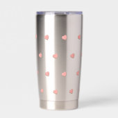 Hartvormige koekjes geïsoleerde drinkbeker (Voorkant)