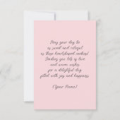 Hartvormige koekjes met zoete wensen kaart (Achterkant)