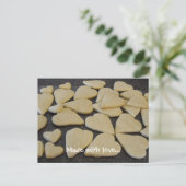Hartvormige koekjes uit de oven briefkaart (Staand voorkant)