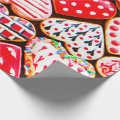 Hartvormige koekjes voor Valentijnsdag del Cadeaupapier (Hoek)