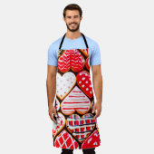 Hartvormige koekjes voor Valentijnsdag del Schort (Gedragen)