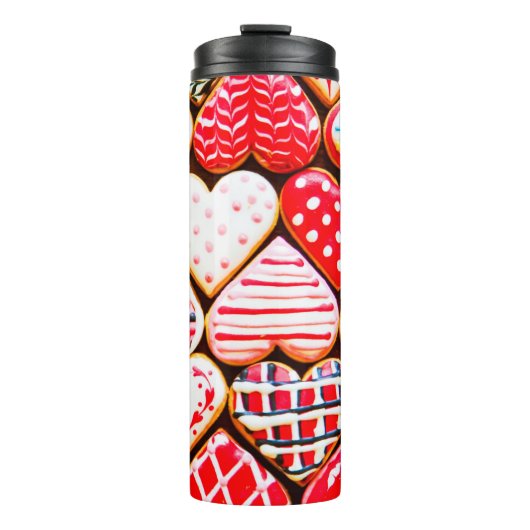Hartvormige koekjes voor Valentijnsdag del Thermosbeker (Voorkant)
