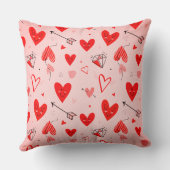 Hartvormige Kussens: Verspreiden van Liefde en Bew Kussen (Achterkant)