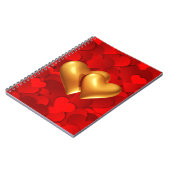 Hartvormige liefdessymbolen notitieboek (Linkerzijde)