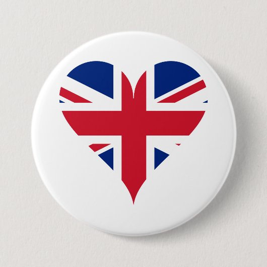 Hartvormige Love Buttonnen - Schattige Patches Ronde Button 7,6 Cm (Voorkant)