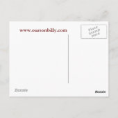 hartvormige maankaart briefkaart (Achterkant)