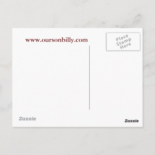 hartvormige maankaart briefkaart (Achterkant)