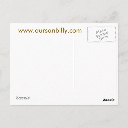 Hartvormige maankaart briefkaart (Achterkant)